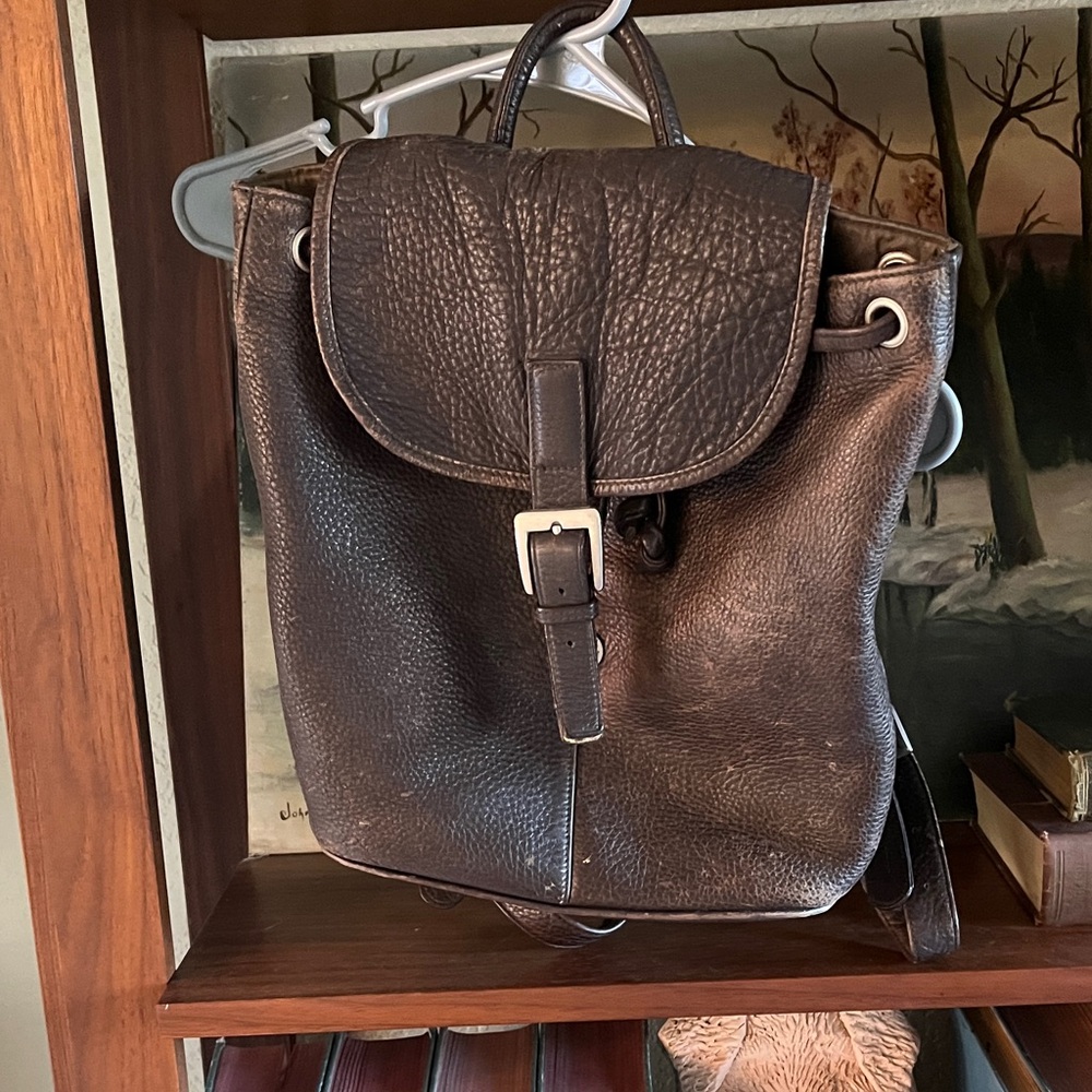 Ellington Dark Brown Leather Backpack